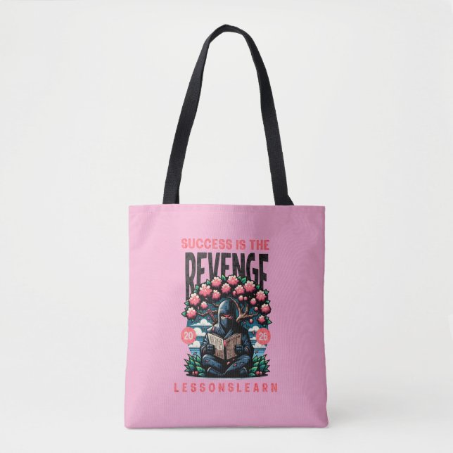 WOMEN'S SUCCESS REVENGE LESSONS LEARN TOTE BAG  (Frente)