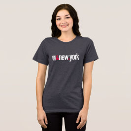 Women's Tri-blend T-Shirt|Soft Heather NYC Tee|New