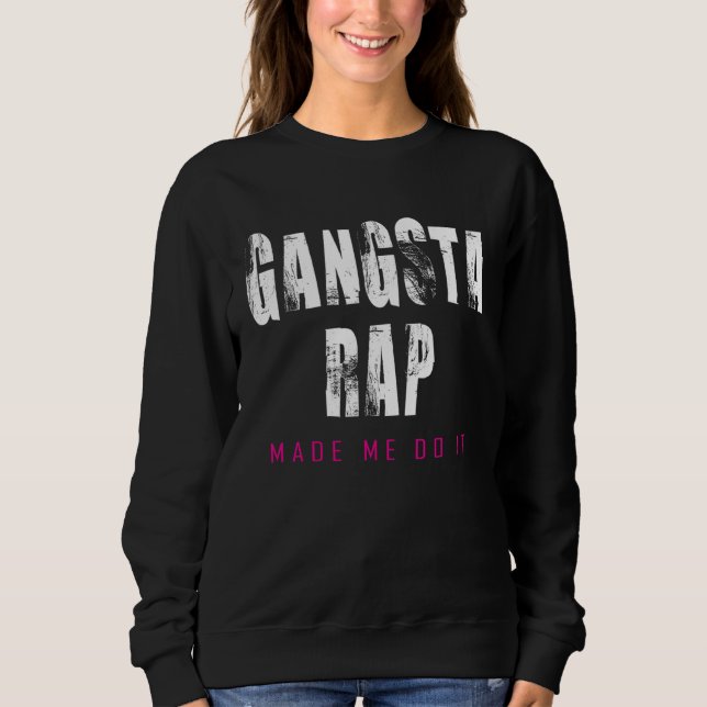 Women's Work Out Tank Top Gangsta Rap Made Me Do I (Frente)