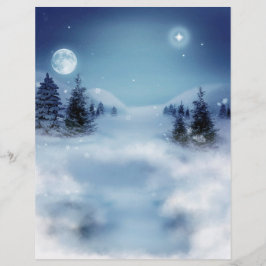 Wonderland de inverno à noite