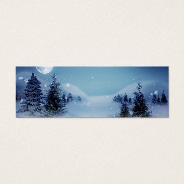 Wonderland de inverno à noite (Frente)