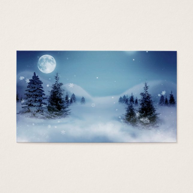 Wonderland de inverno à noite (Frente)