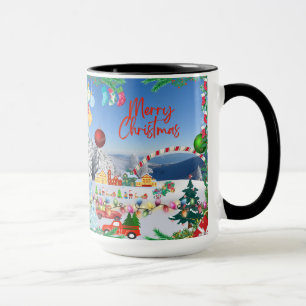 Wonderland de inverno: Café de caneca de Natal