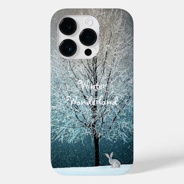 'Wonderland de inverno' i14 Pro Case (Verso)