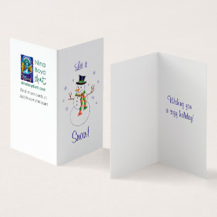 Wonderland Snowman *conjunto de 25 cartões de nata
