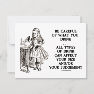 Wonderland Tenha Cuidado Com O Que Bebe (Alice)