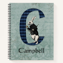 Wonderland White Rabbit Letter C Sketch