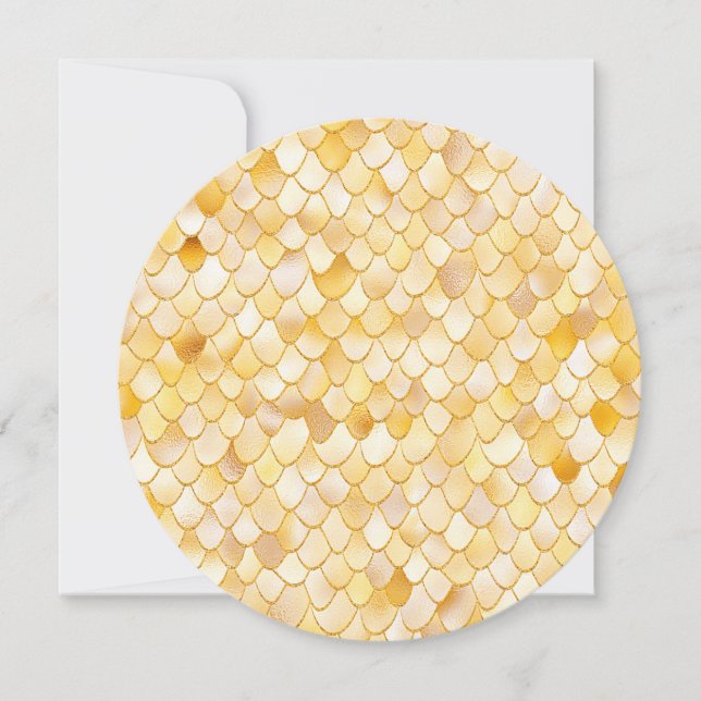 Wonky Watercolor Dourado Glitter Metal Scales de S (Frente)