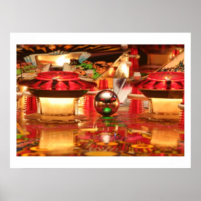 Wood Beast Pinball Poster (Frente)