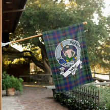 Wood Clan Crachá Tartan Flag