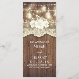 Wood Lace String Luzes Mason Jars Programa de Casa