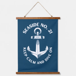 wood topped wall tapestry