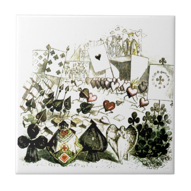 Woodcut do século XIX do País das maravilhas-esque (Frente)