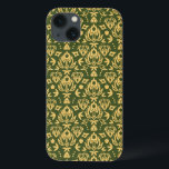 Wooden floral damask pattern background<br><div class="desc">vector wooden floral damask seamless pattern background with hand drawn elements. © and ® Bigstock® - All Rights Reserved.</div>