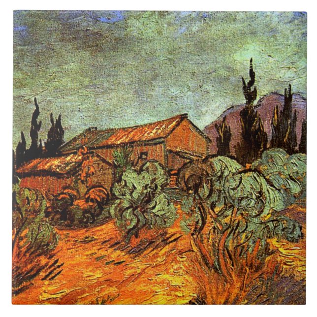 Wooden Sheds, famous van Gogh painting, (Frente)