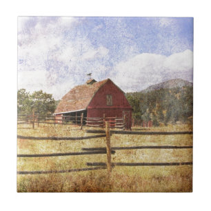 Woodgrain Western Country Fazenda Primitiva Red Ba