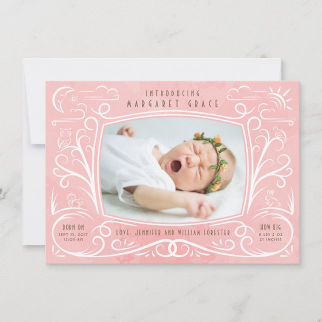 Woodland Amigos Nascimento Rapariga de Anúncio (Frente)