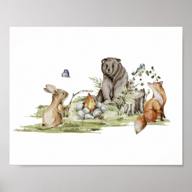 Woodland Animal Poster (Frente)