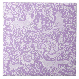 Woodland Animal Purple Veer Fox Coelho Natureza