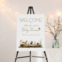 Woodland Animals Couples Baby Shower