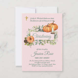 Woodland Fall Christening Convida Baptismo