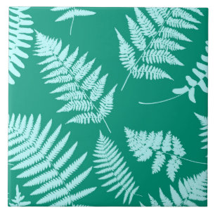 Woodland Fern Pattern, Turquoise e Aqua