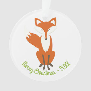 Woodland Fox Felry Natal - Ornamento Círculo