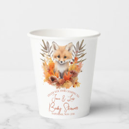 Woodland Fox Greenerescer Watercolor Chá de fralda