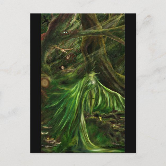Woodland Green - Cartão postal (Frente)