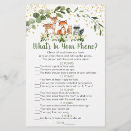 Woodland Greenery O que há no seu jogo telefônico