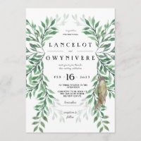 Woodland Greenery, pica-pica-pau, convite