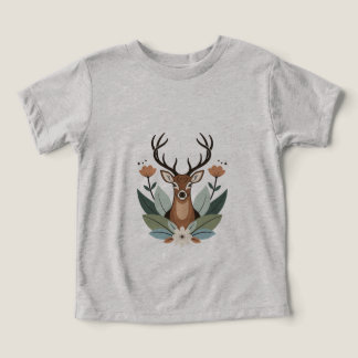 Woodland Harmony – Boho Deer Botanical Illustratio