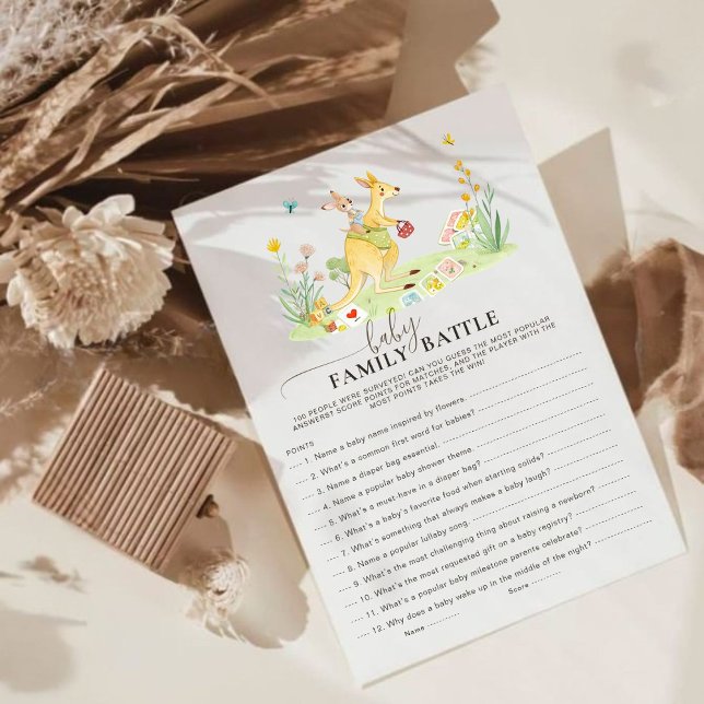 Woodland Kangaroo Baby Family Game (Criador carregado)