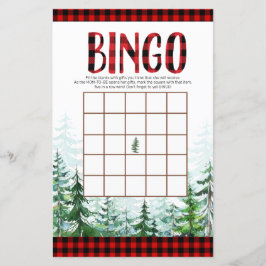 Woodland Lumberjack Forest Bingo