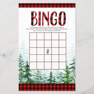 Woodland Lumberjack Forest Bingo