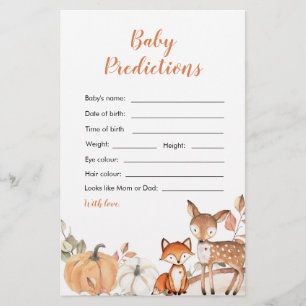 Woodland Oh Boy Pumpkin Baby Predição