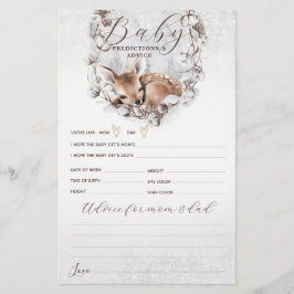 Woodland Oh Deer Winter Chá de fraldas Game