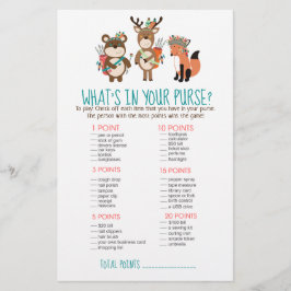 Woodland Tribal Boho O que há no seu jogo de bolsa