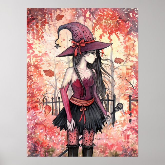 Woods of Autumn Witch Poster (Frente)
