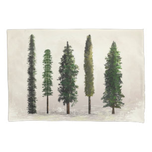 Woodsy rústico verde das árvores de floresta do