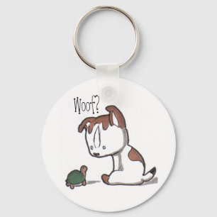 Woof? Chaveiro do filhote de cachorro!