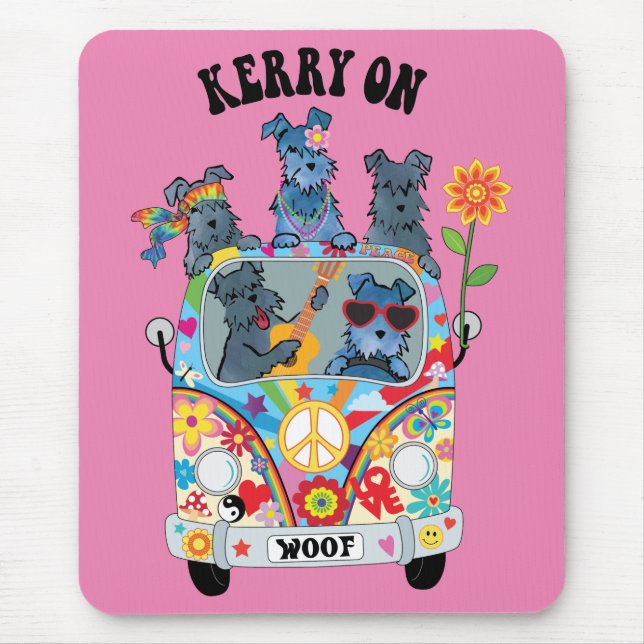 Woofstock Kerry Blue Terrier Mouse Pad (Frente)