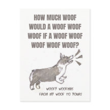 Woofy Woofmas: Cartão de Natal com córrego