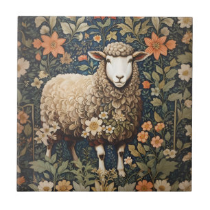 Wooly Sheep William Morris Inspirou Floral