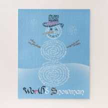 Wor(l) d Quebra-cabeça de Snowman