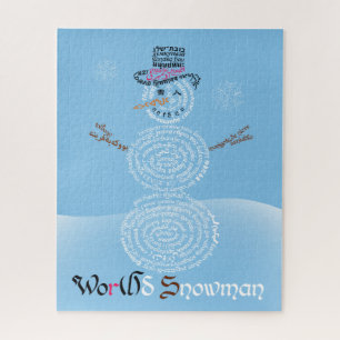 Wor(l) d Quebra-cabeça de Snowman