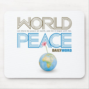 WORD® DIÁRIO de "paz mundo" Mousepad