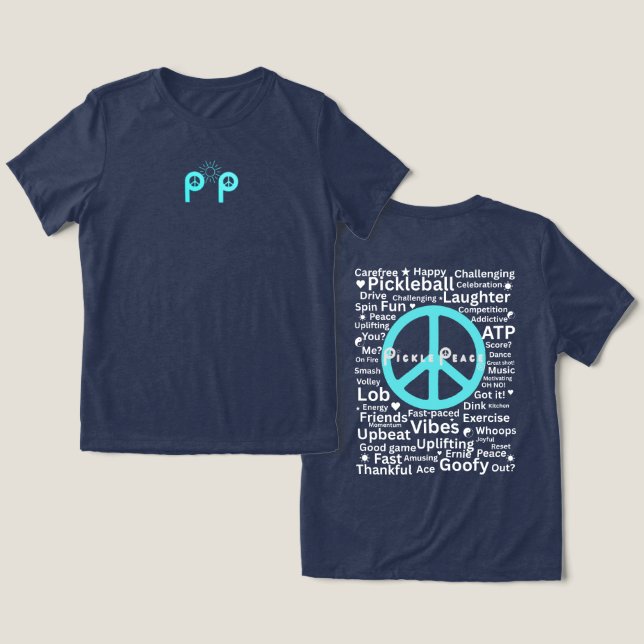 Words Pickle Peace (Design Frente e Verso)