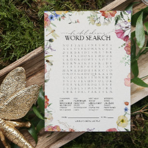 Wordsearch Pressionou o Jogo de Chá de panela Flor