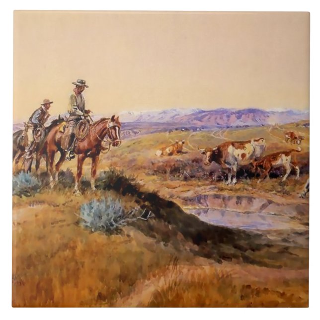 “Worked Over” Western Art by Charles M Russell (Frente)